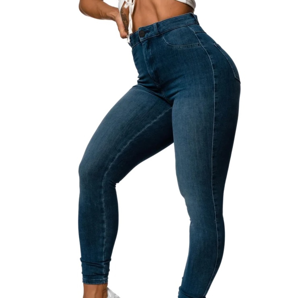 Womens 360 High Waisted Fitjeans - Azure Blue